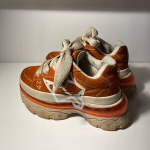Naked Wolfe orange platform sneakers 36
